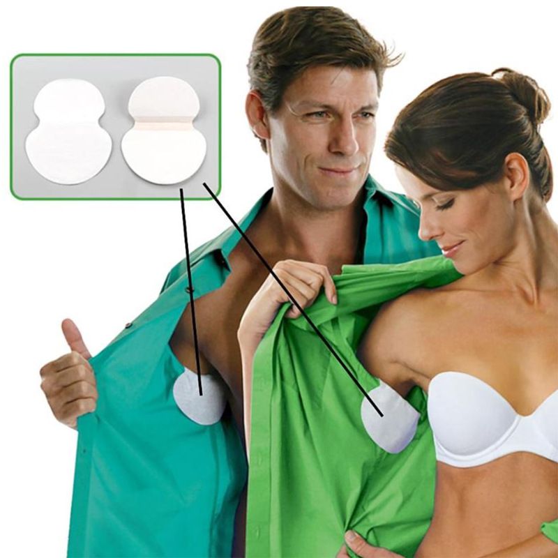 100 Pack Armpit Sweat Pads - Underarm Sweat Pads for Women and Men - Dress view 2