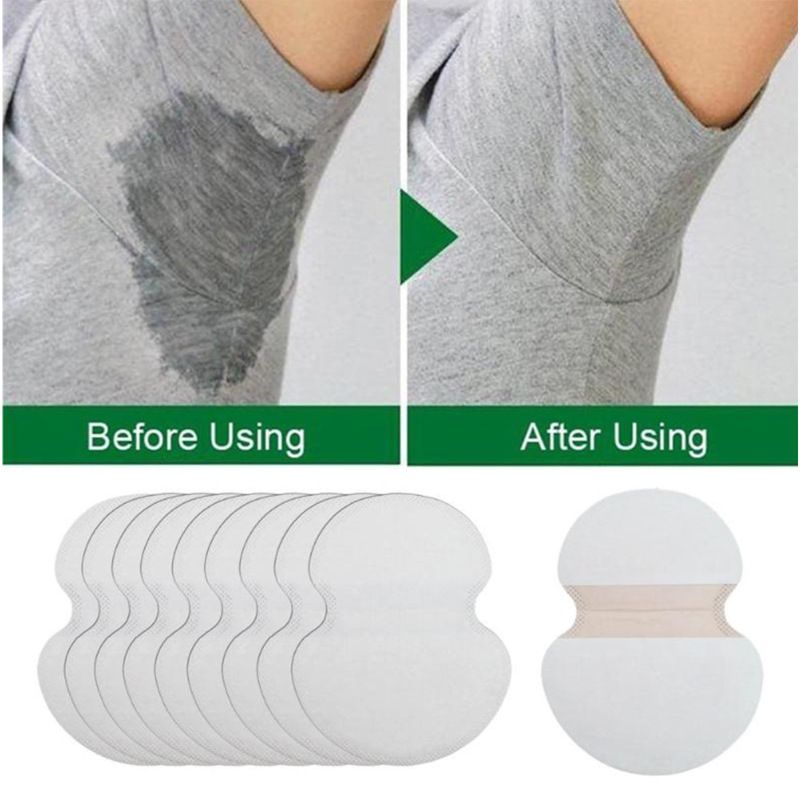 100 Pack Armpit Sweat Pads - Underarm Sweat Pads for Women and Men - Dress view 3
