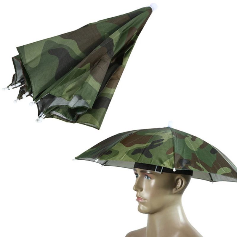 Umbrella Hat Elastic headband Umbrella Hats for Women Men Hands Free Umbrella view 4