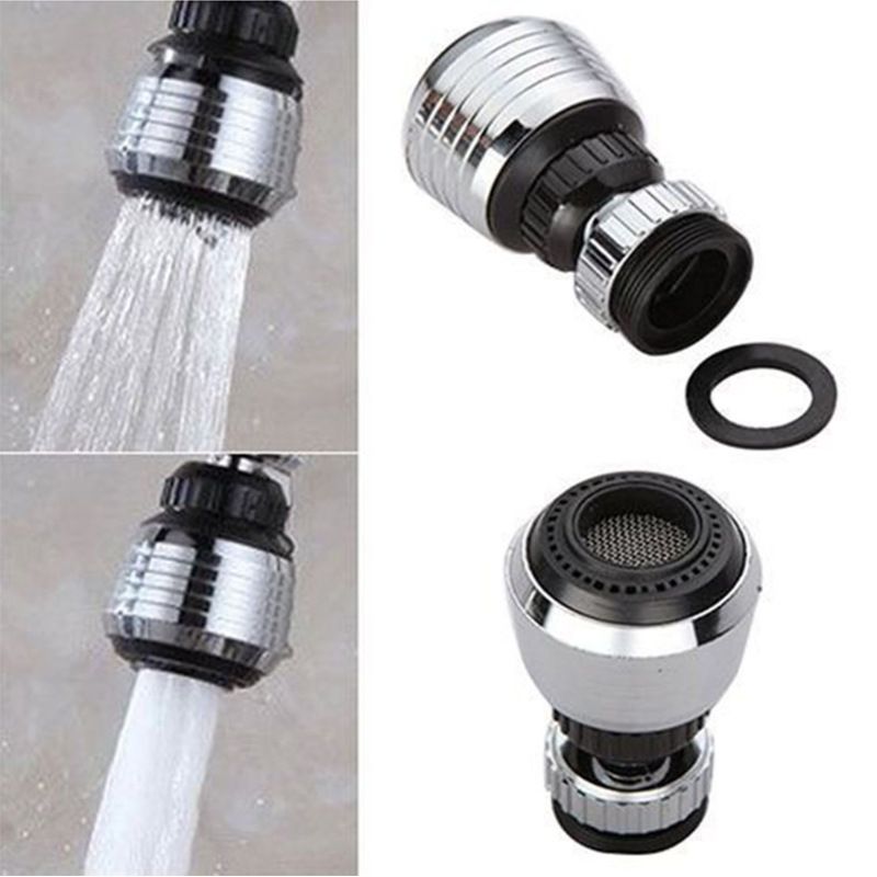 2PCS 360 Degree Swivel Faucet Aerator Deluxe Water Saving Faucet Sprayer Water