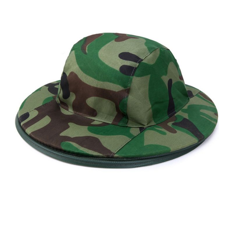 Camouflage Mosquito Insect Hat Bug Mesh Head Net Face Protector Beekeeping view 2