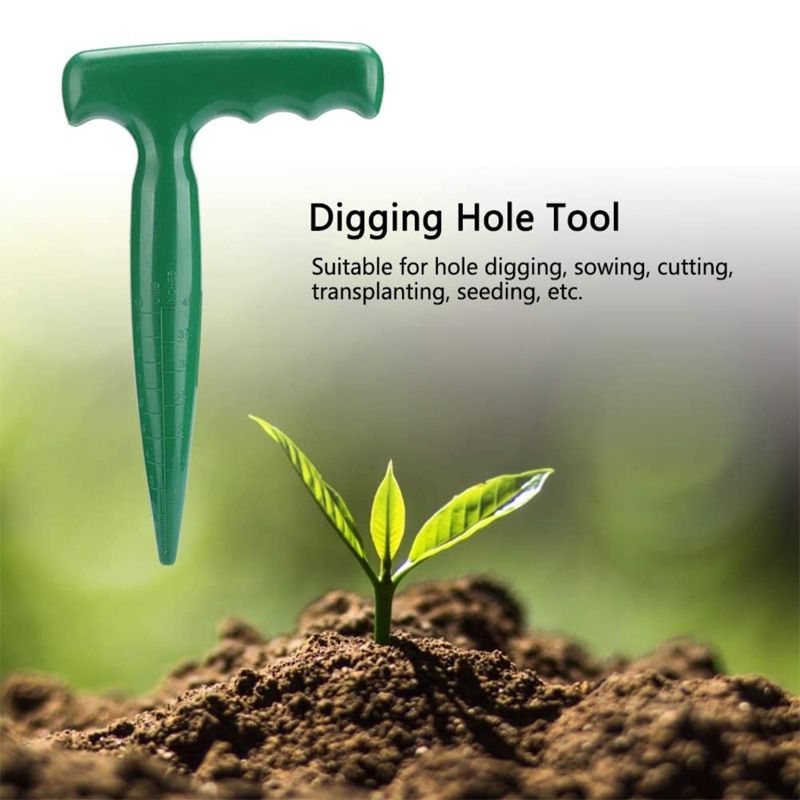 Teensery Plastic Garden Hole Punch Planting Weeding Transplanting Seedling