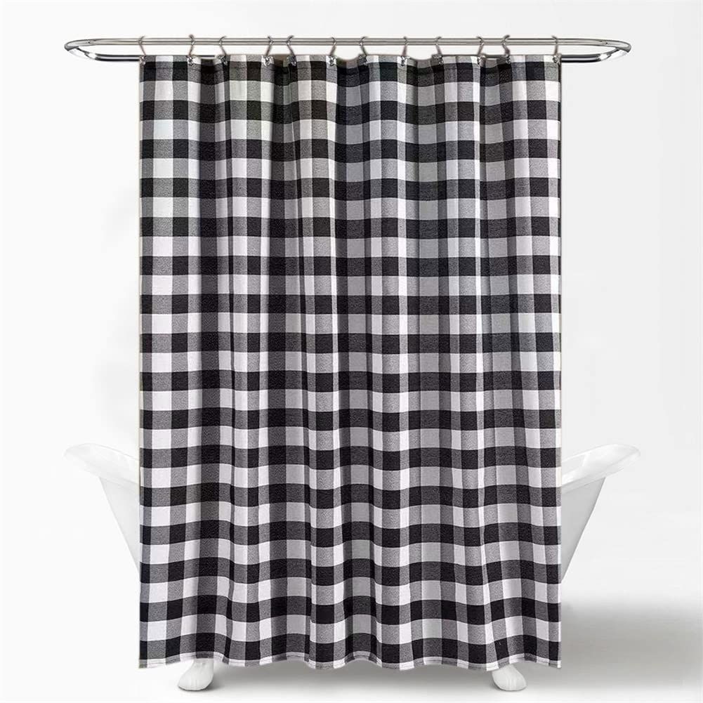 72 x 72 Inch Buffalo Check Shower Curtain
