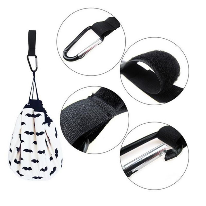 4 Pcs Universal Mummy Buggy Clip Baby Stroller Hook Pushchair Hook for Hanging view 3
