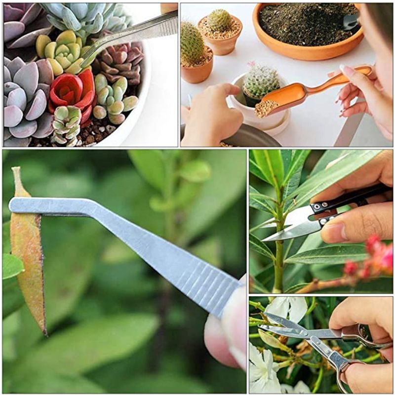Mini Garden Tool Set, 12pcs Portable Gardening Hand Tools Set, Multiple view 4