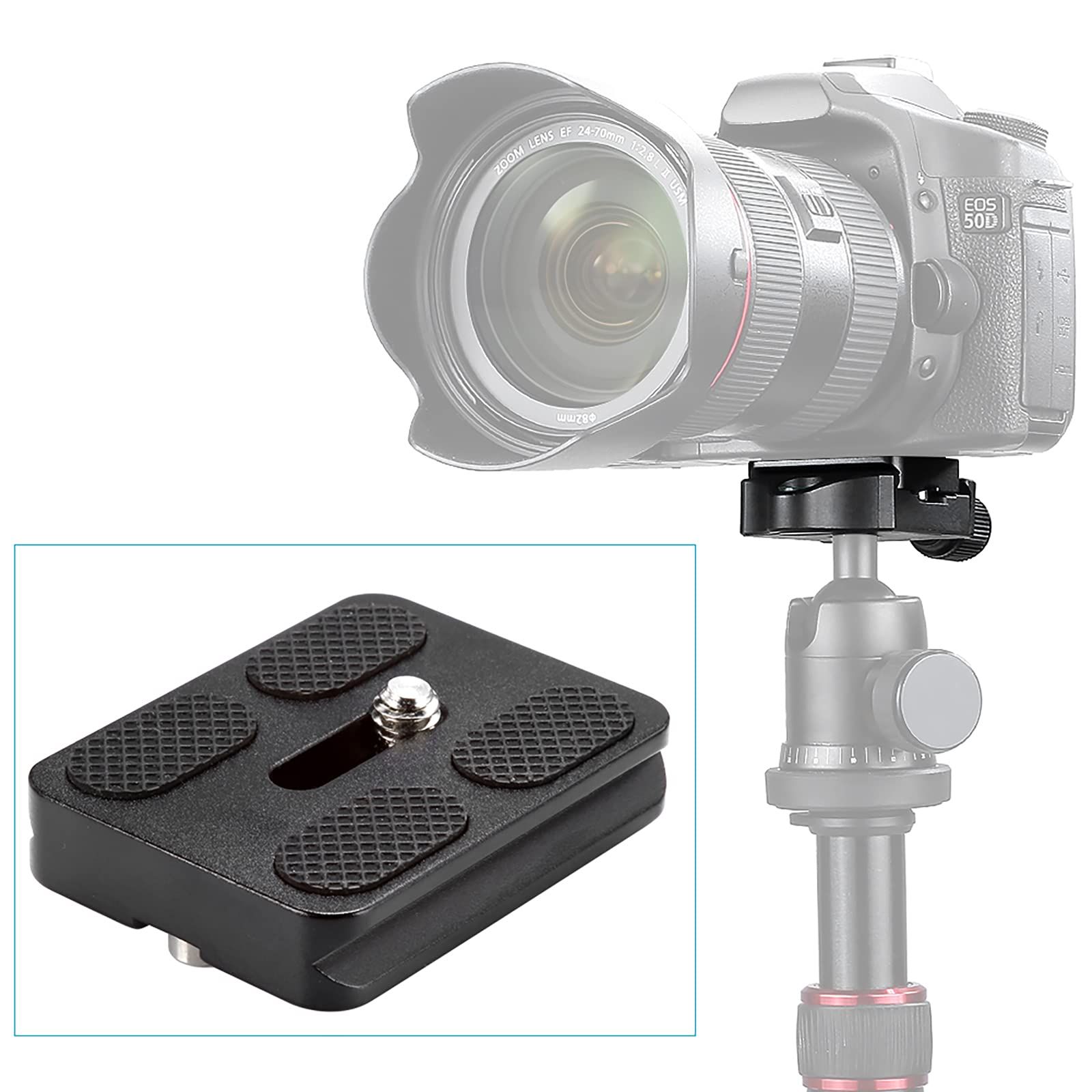 Pack of 2 PU-50 50 mm Universal Metal Quick Release Plate Screw view 2