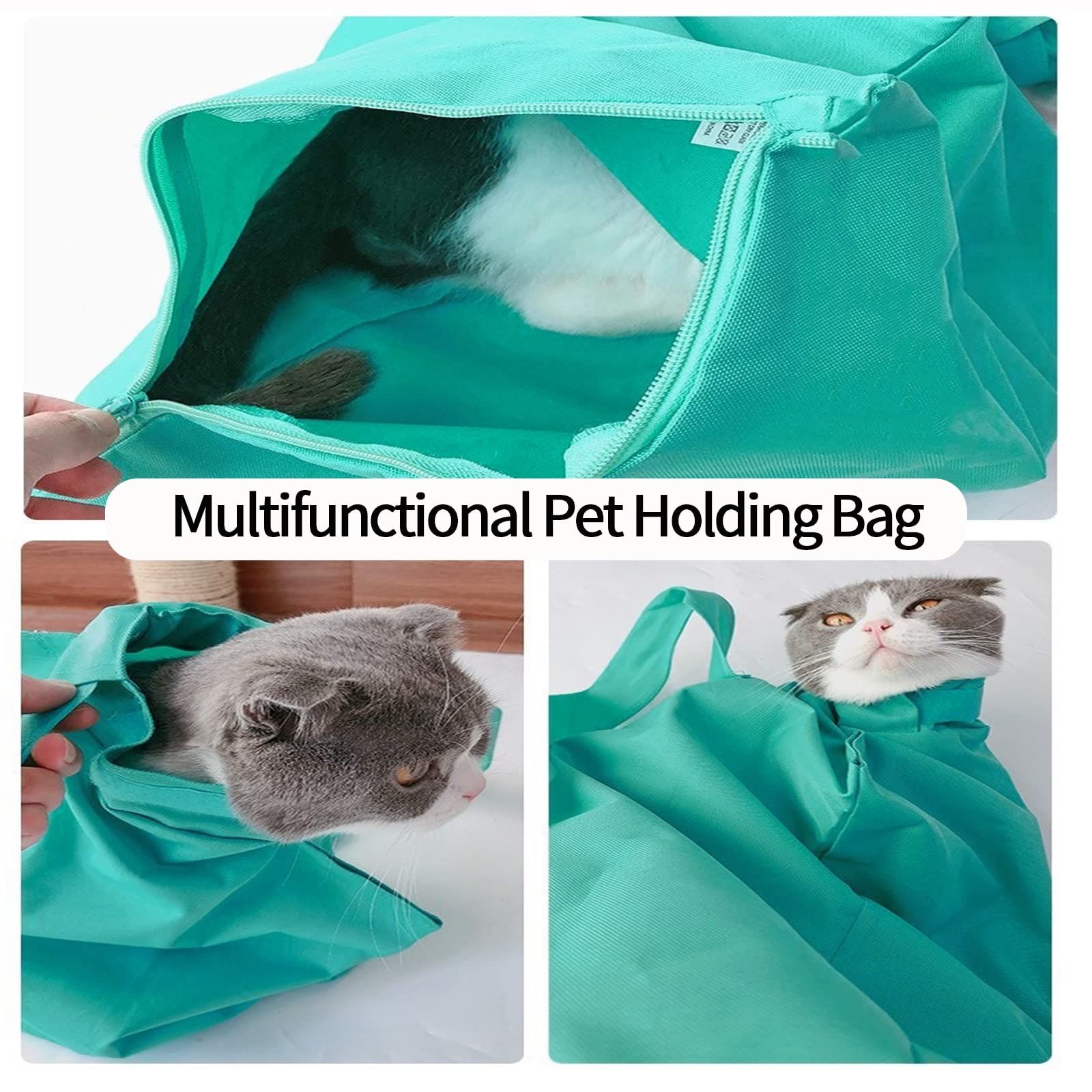 Cat Bag Pet Carrier Pet Cat Grooming Sack Pet Cat Travel Handbag Adjustable view 4