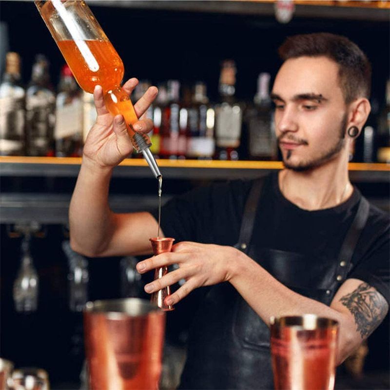 Portable Leak-proof Food-grade Stainless Steel Liquor Spirit Pourer Flow Wine view 2