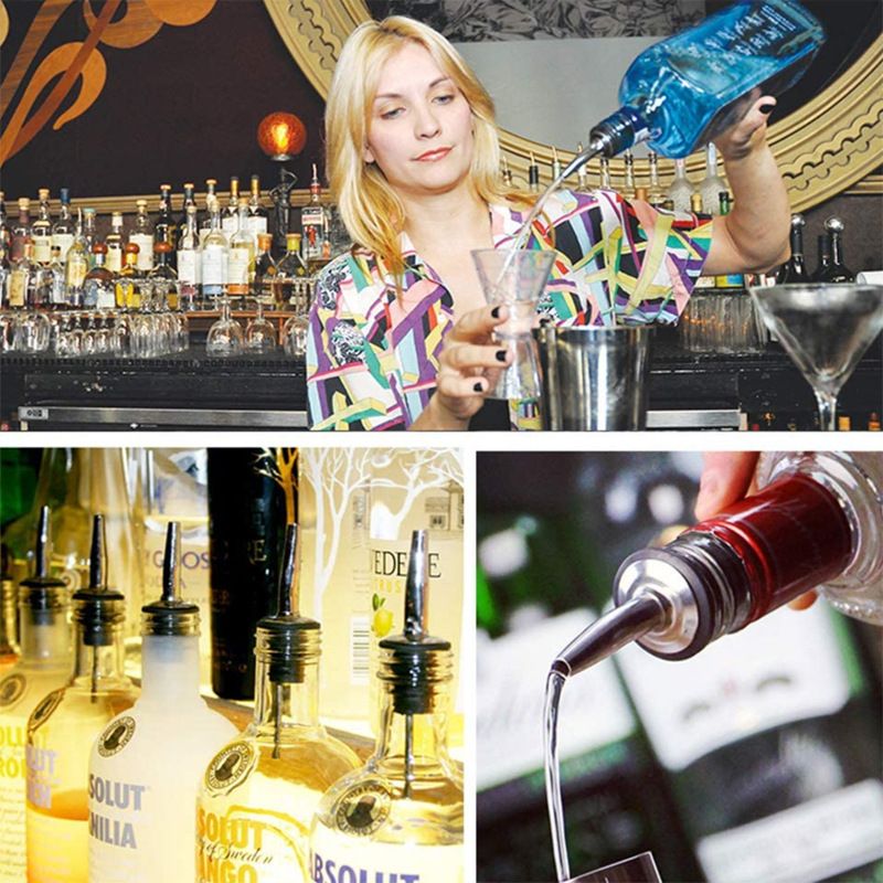 Portable Leak-proof Food-grade Stainless Steel Liquor Spirit Pourer Flow Wine view 4