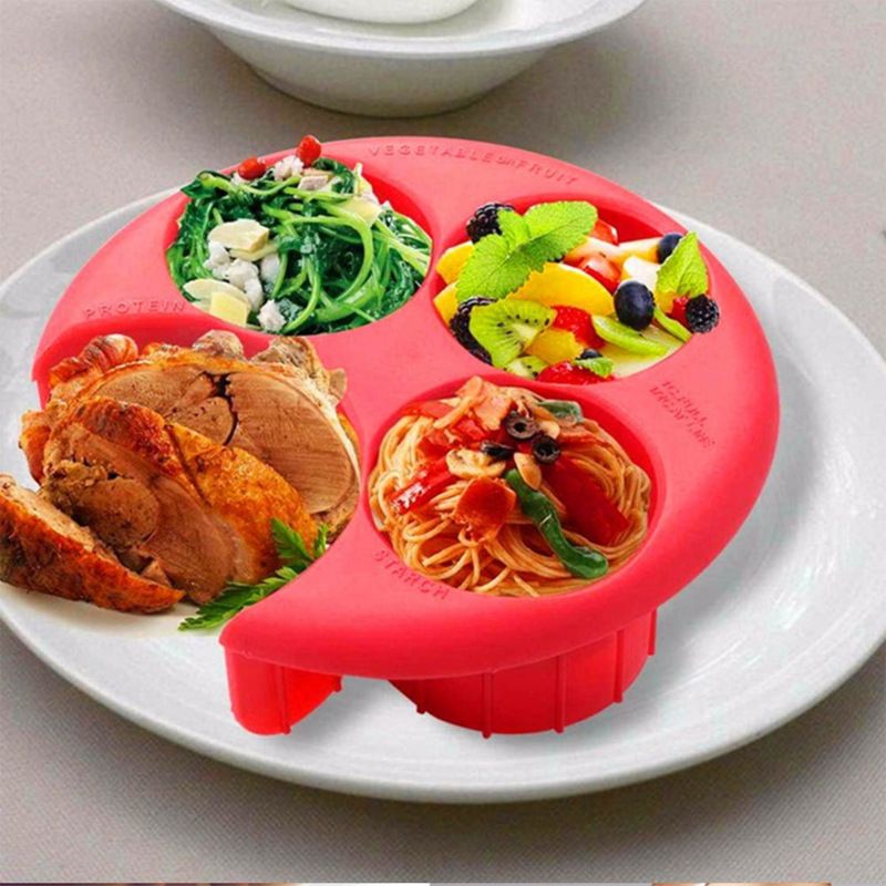 Portion Control Plate, Portable Meal Measure Control Portion Plates for Weight view 2
