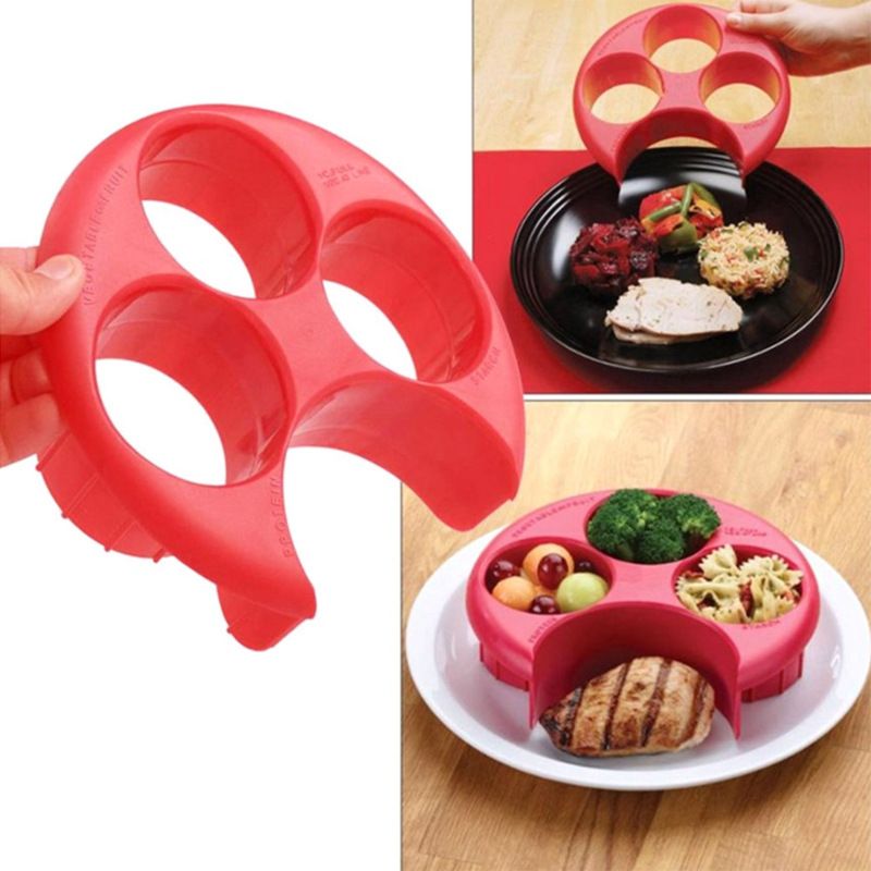 Portion Control Plate, Portable Meal Measure Control Portion Plates for Weight view 3