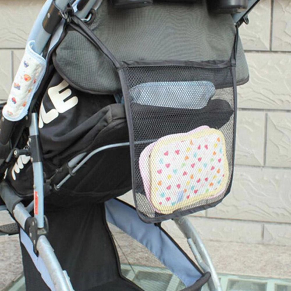 Stroller Organizer Baby Trolley Net Bag Baby Stroller Hanging Mesh Pocket view 5