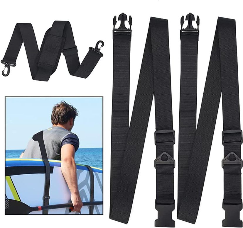 Kayak Carrying Strap, Adjustable Paddle Board Carry Sling, Non-Slip — image 1
