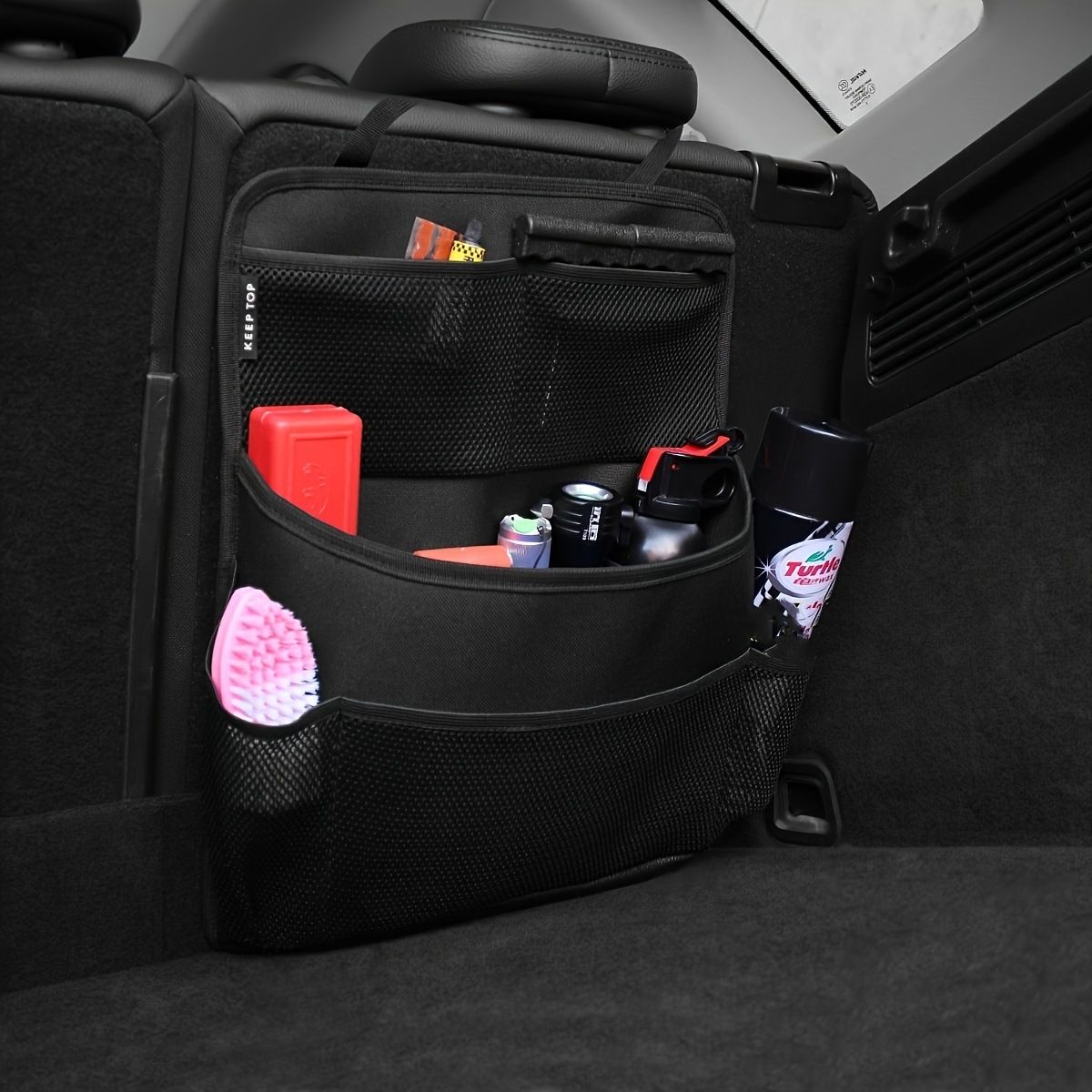 Multi-pocket Backseat Organizer Convenient Waterproof Travel Bag Stowing view 4
