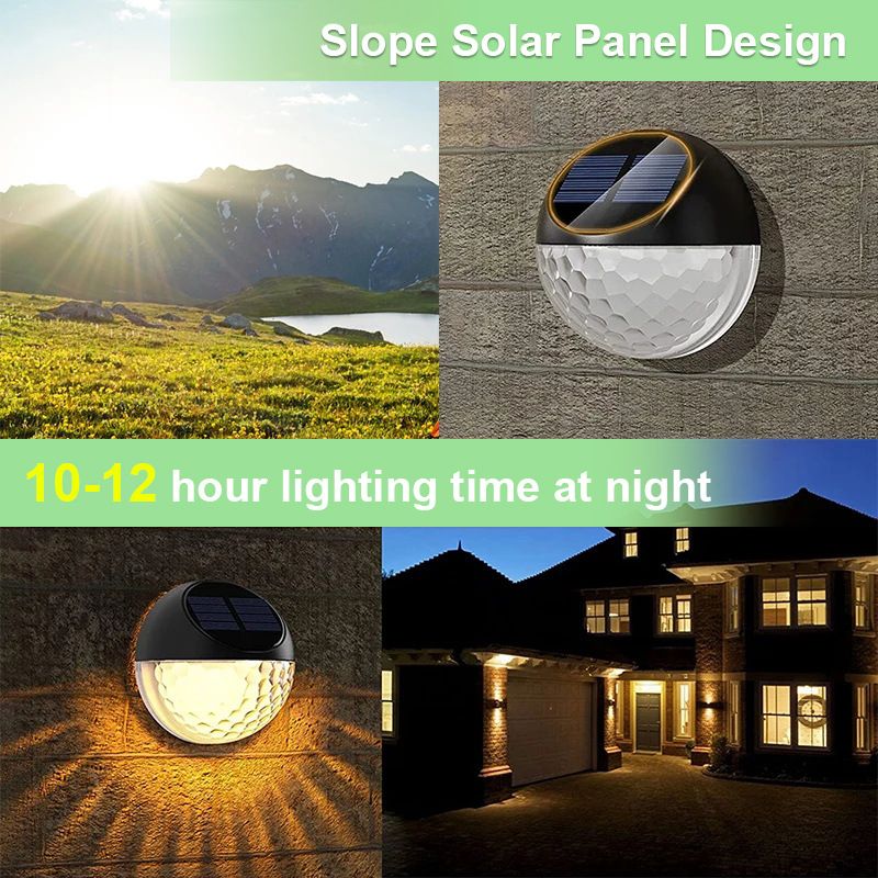 Solar Fence Lights Outdoor Deck Lights Solar Wall Lights Outdoor Waterproof view 2