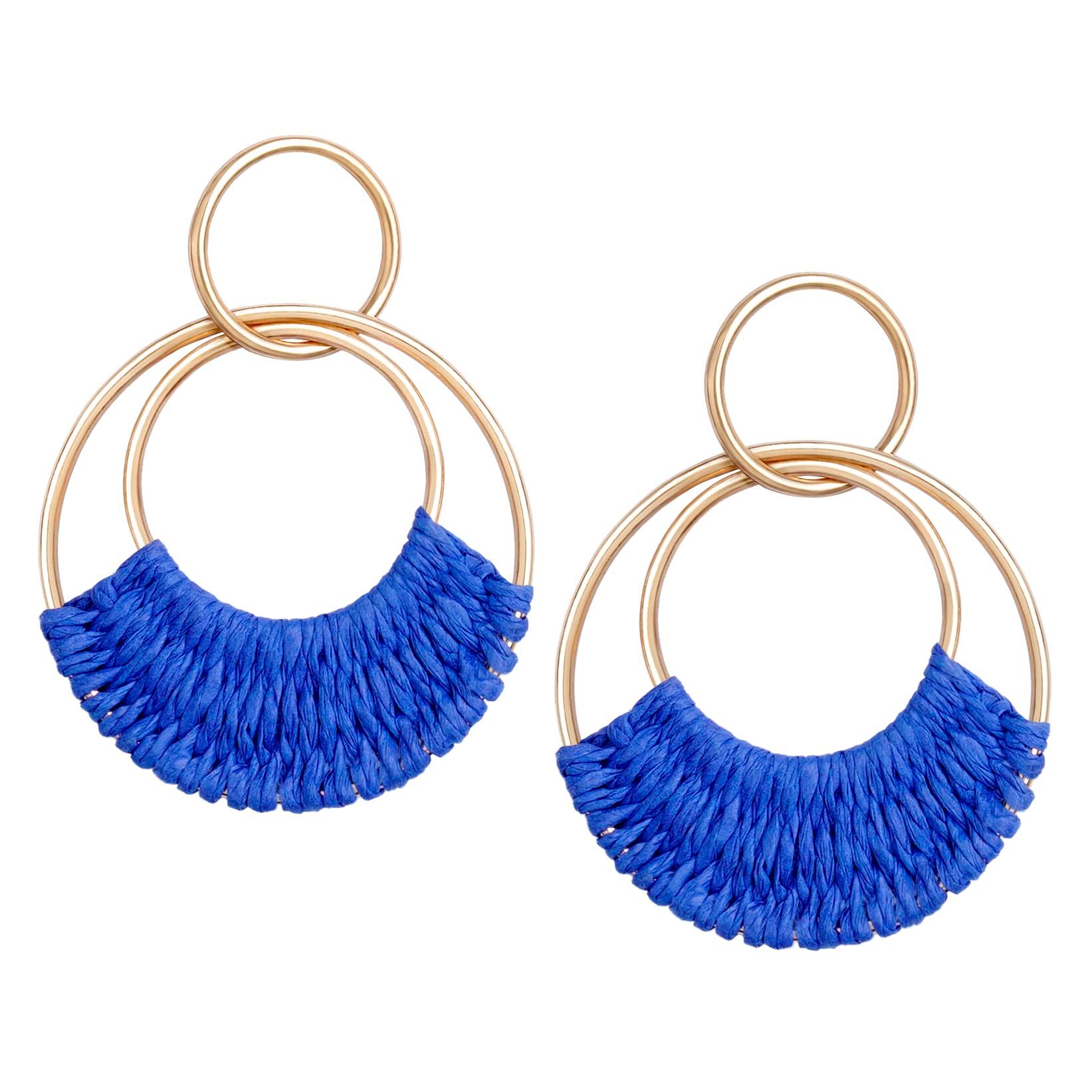Earrings for Women Girls Fun Boho Summer Beach Earrings Lightweight Handmade