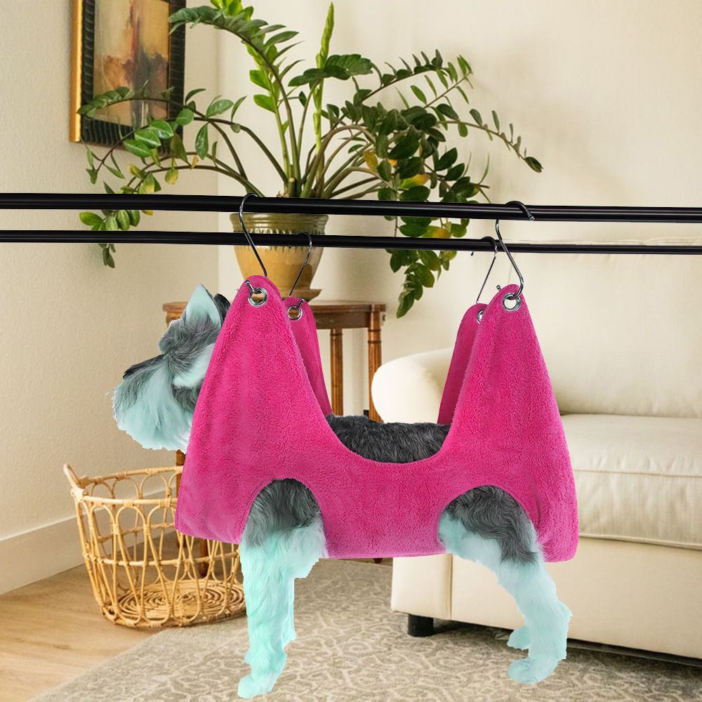 Dog Grooming Hammock,Pet Grooming Hammock for Restraint Dogs Cat Nail Clipper view 2