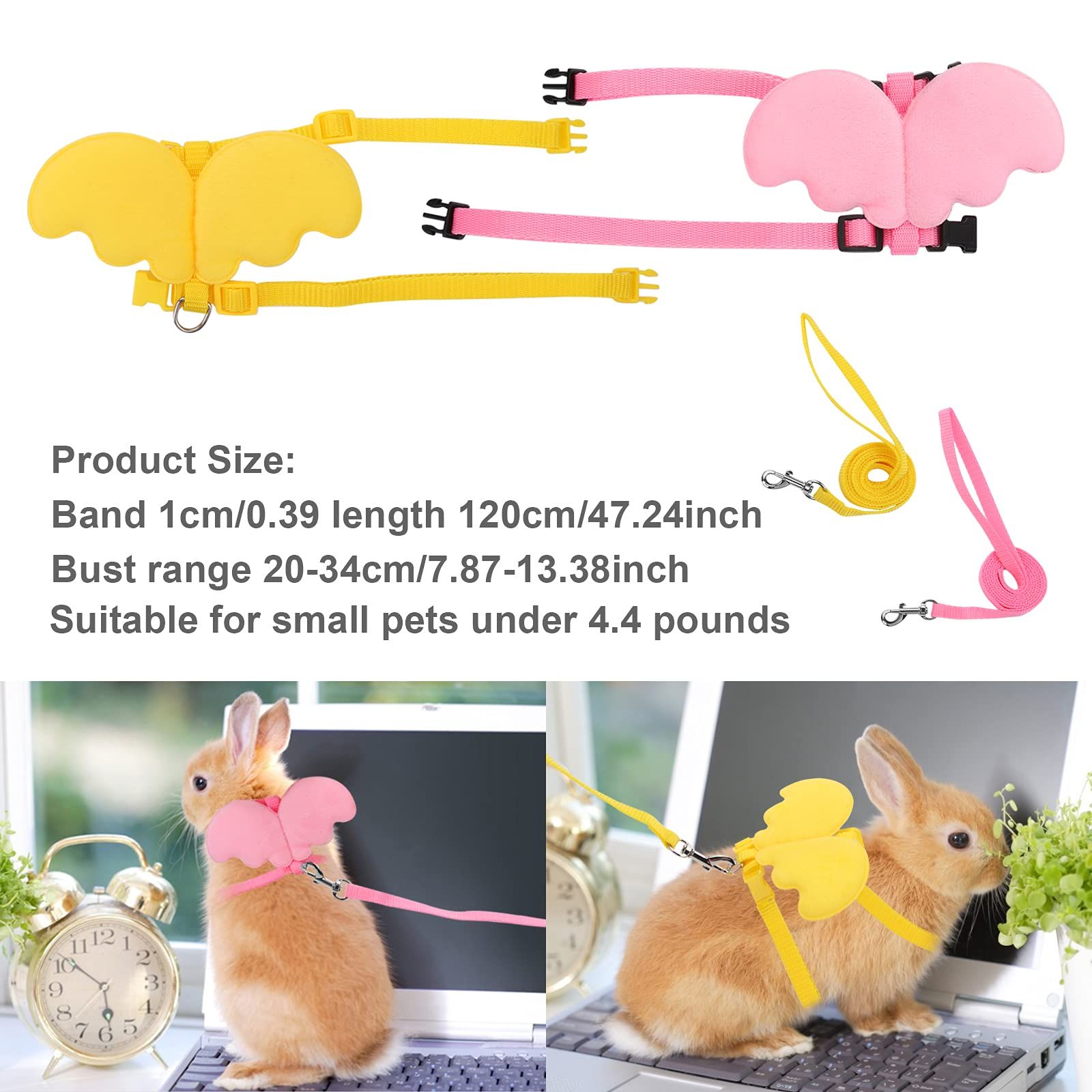2Pcs Rabbit Harness and Leash view 2