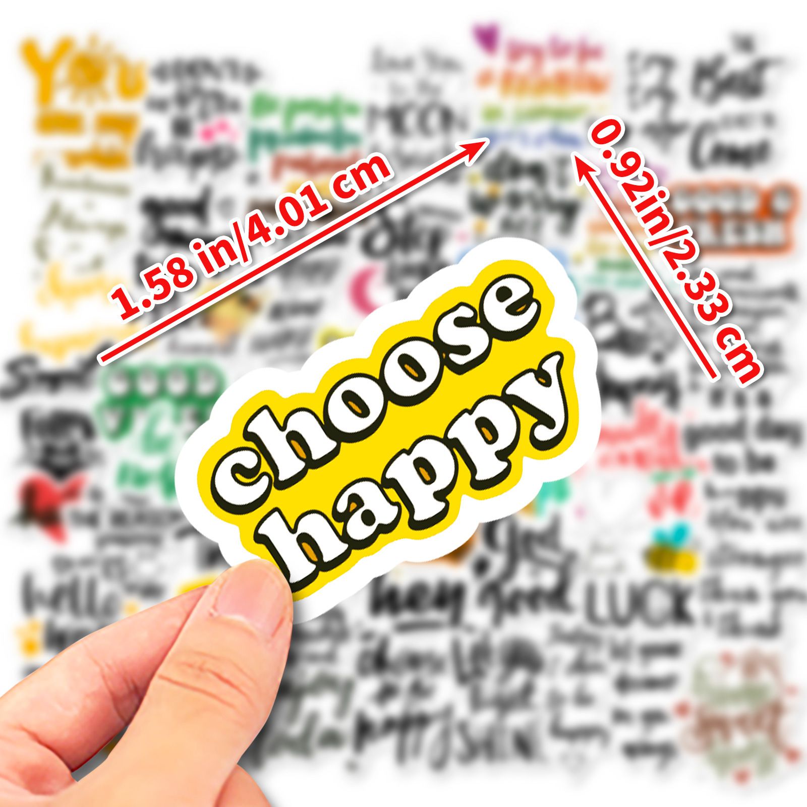 50pcs Inspirational Stickers for Adults view 5