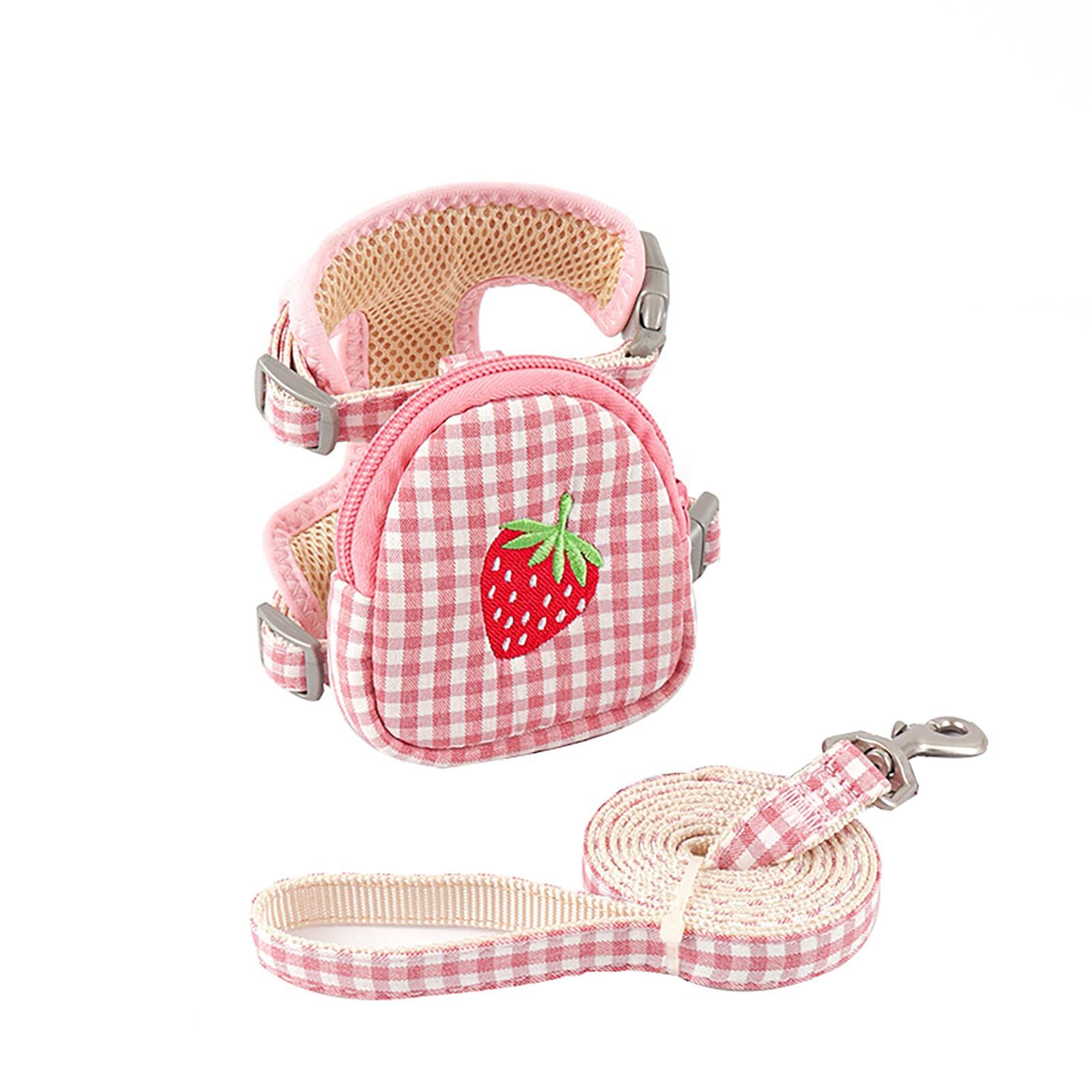 Pet Backpack Harness with Leash for Cat Small Dog Self Mini Carrier Back Pack