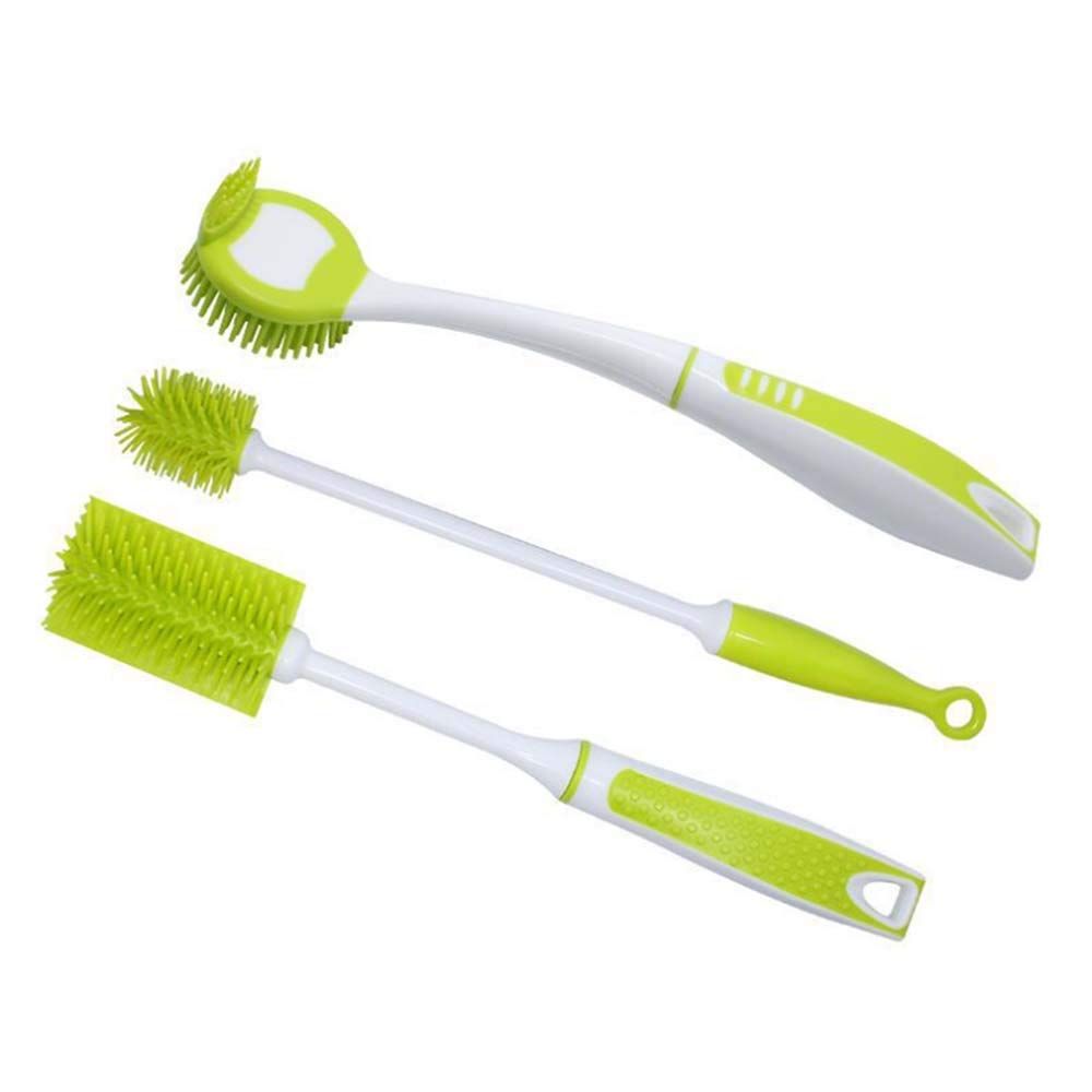 (Pack of 3) Bottle Brush Dishwashing Cleaning Brush Set