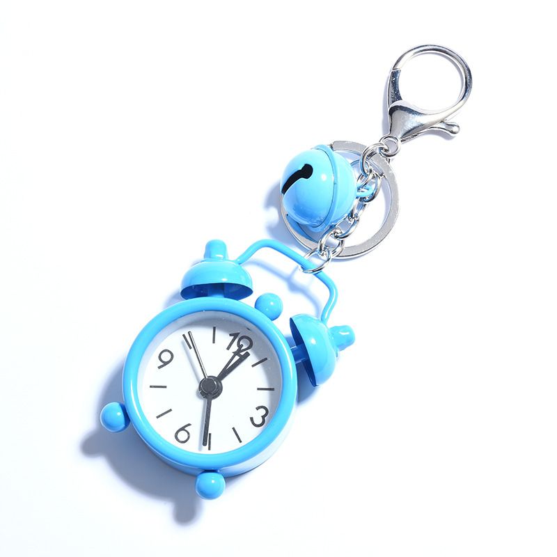 3pcs Mini Cute Small Alarm Clock Pendant Cartoon Keychain Pendant Cute No Tick view 3