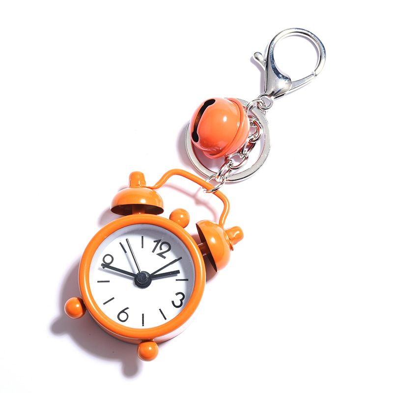 3pcs Mini Cute Small Alarm Clock Pendant Cartoon Keychain Pendant Cute No Tick view 5