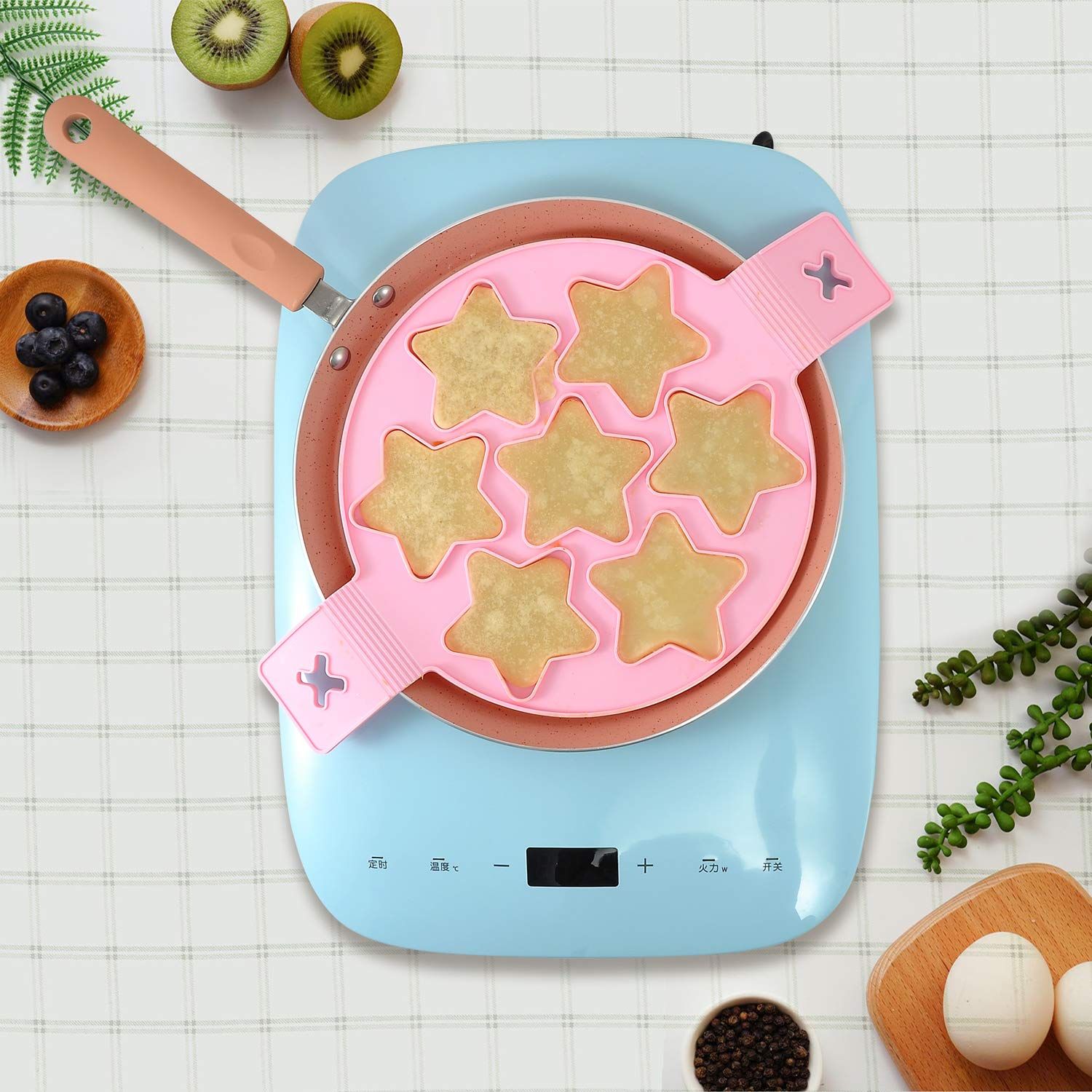 Silicone Pancake Molds for Griddle Pancake Molds for Kids Silicone Pancake view 3