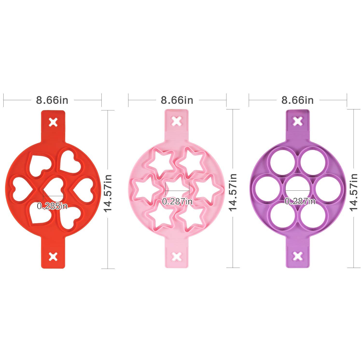 Silicone Pancake Molds for Griddle Pancake Molds for Kids Silicone Pancake view 5