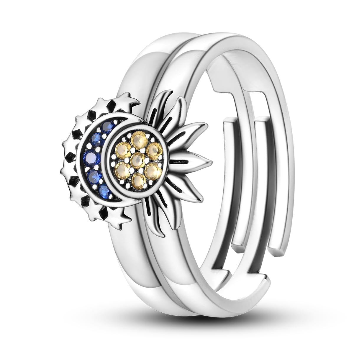 Rings for Women Moon Star Rings Cat Rings Flower Rings Adjustable Rings