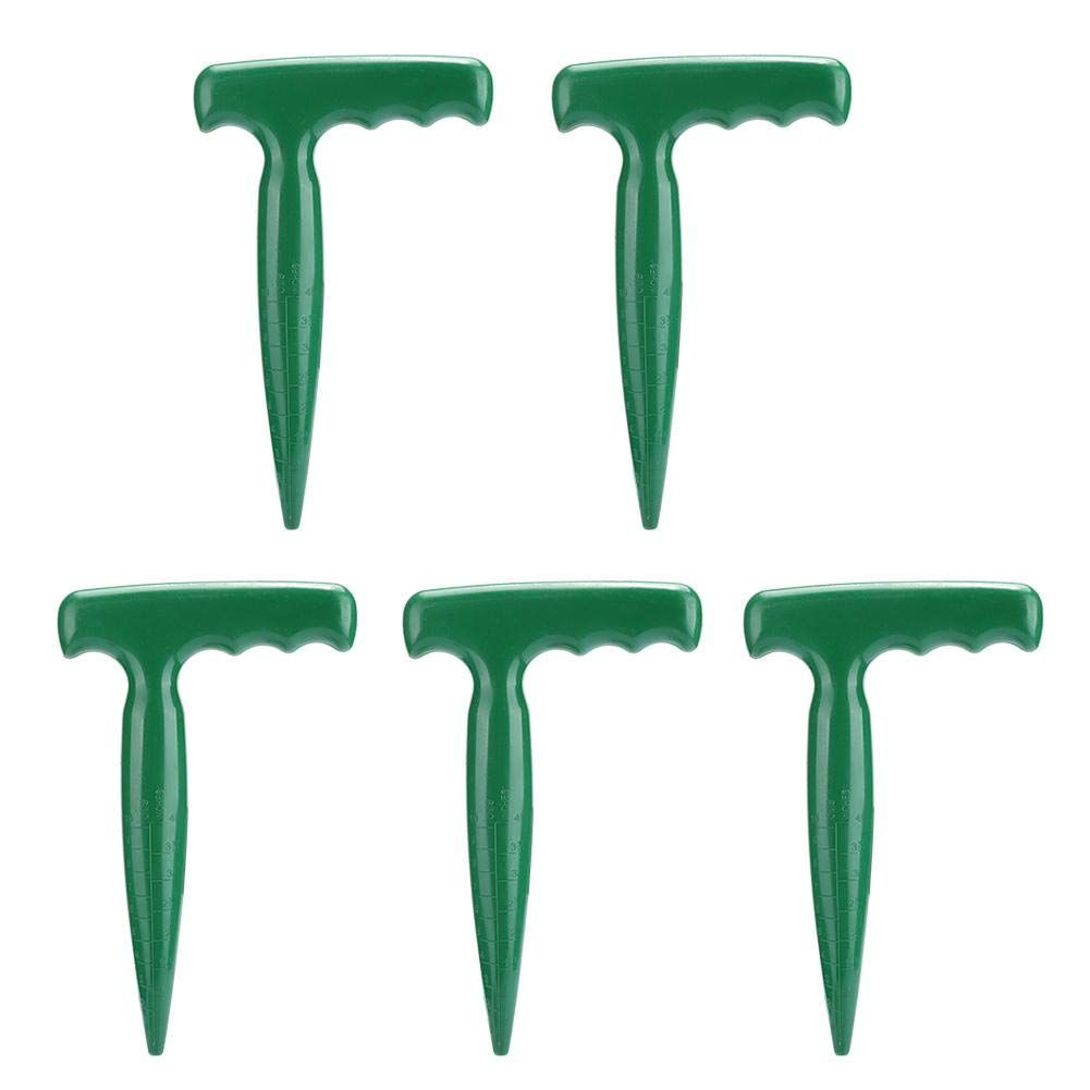 5Pcs Handheld Plastic Transplanting Widger Planting Tools Dibber Soil Digger