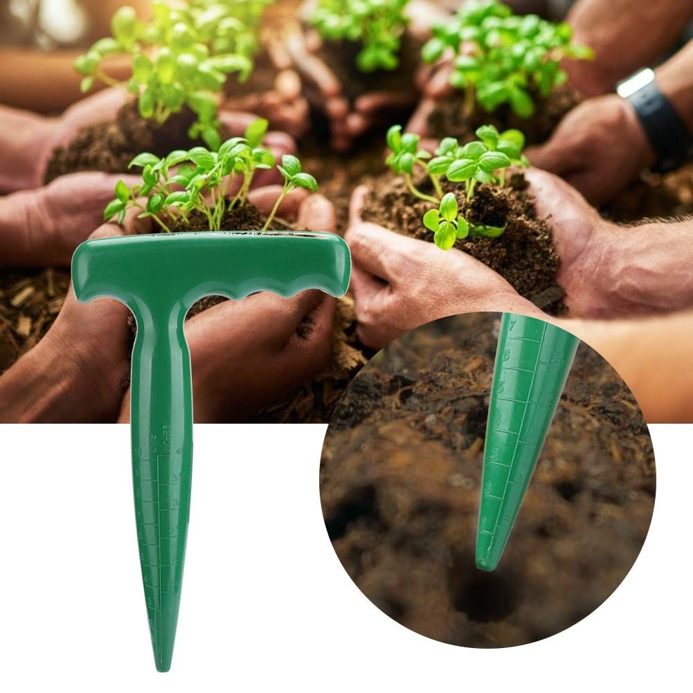 5Pcs Handheld Plastic Transplanting Widger Planting Tools Dibber Soil Digger view 3