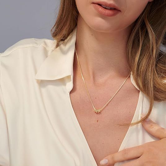 Gold Necklace for Women, Necklace Gold Plated Sun Lotus Flower Necklace Simple view 4