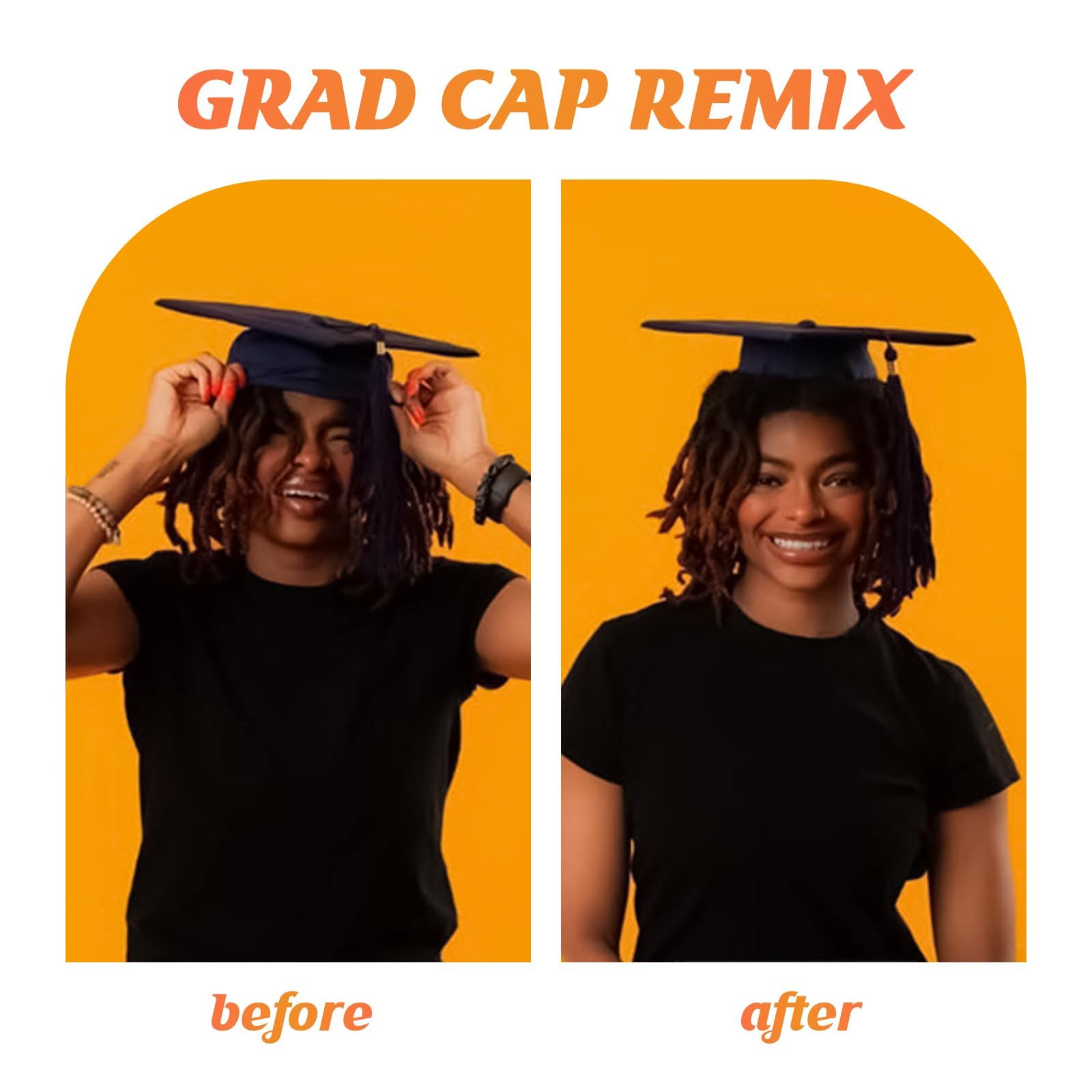 2Pcs Graduation Cap Headband Secures Your Headbands Upgrade Insert Hairstyle view 5
