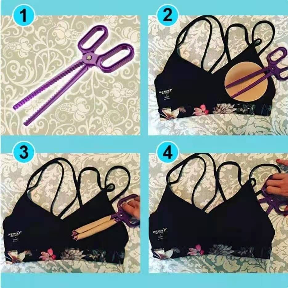 The Original Cup Claw Easy Sports Bra and Bikini Pad Removal and Replacement view 2