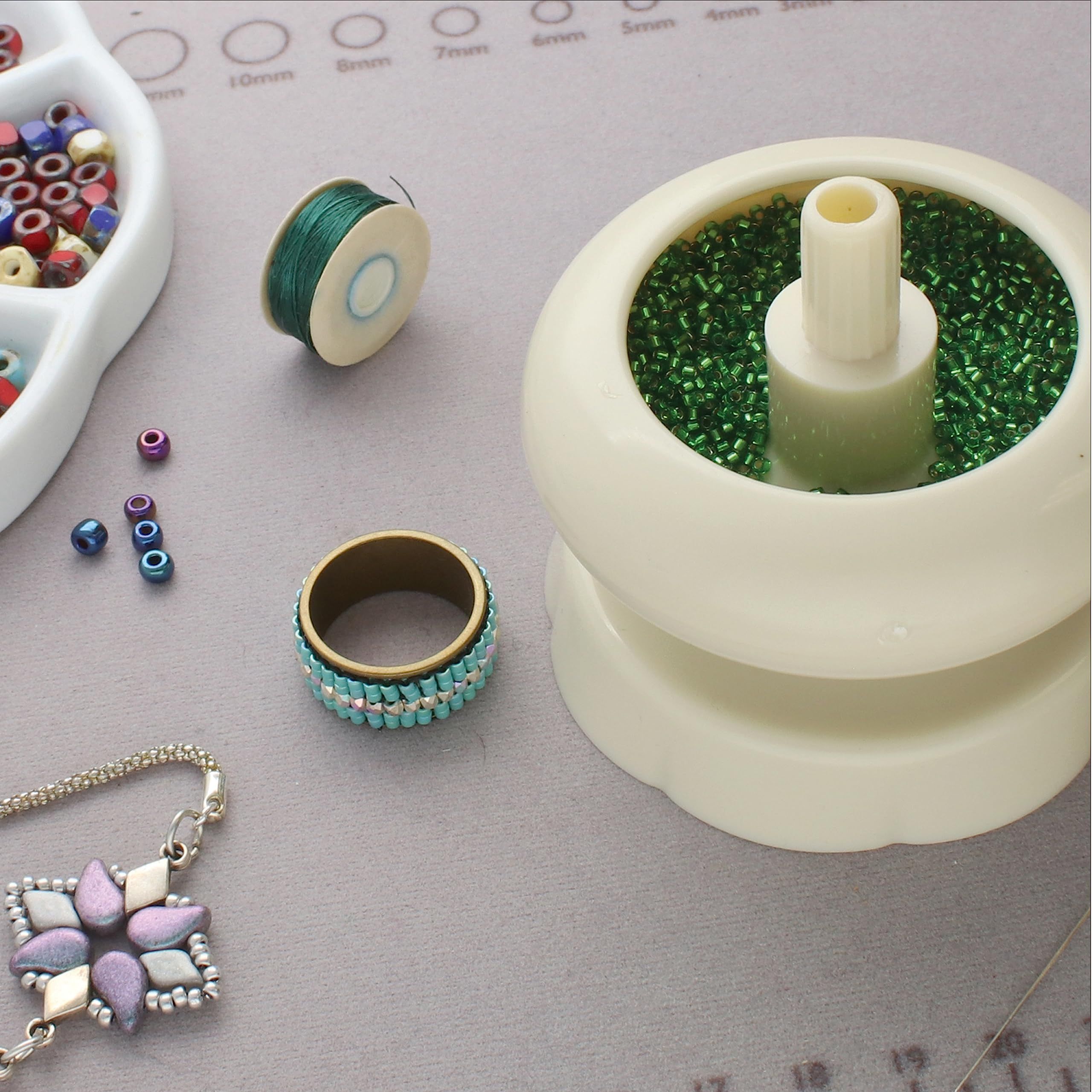 Bead Stringing Plastic Spinning Wheel Diameter – Quickly and Efficiently view 3