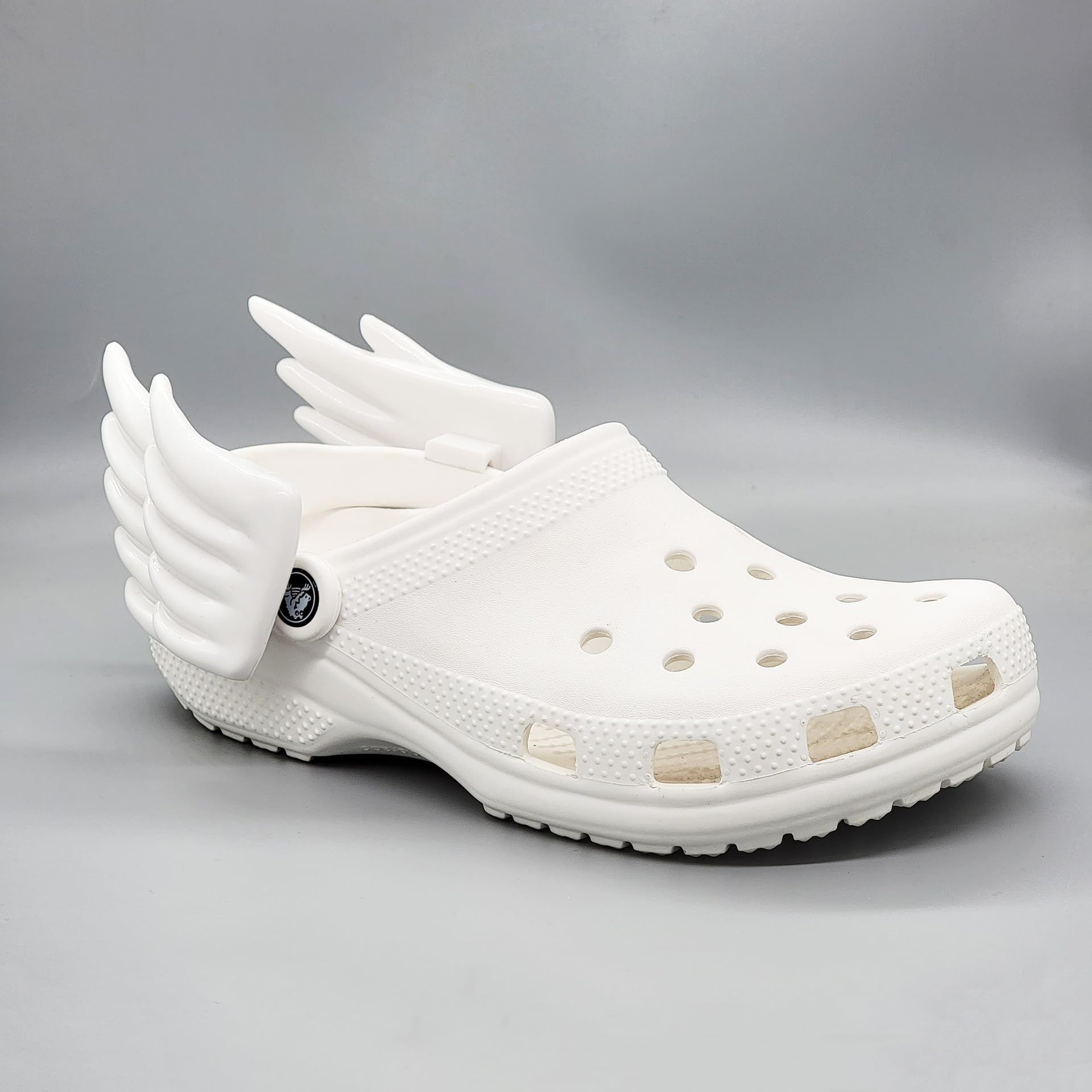 Shoe Charms White Angel Wings Shoe Accessories Croc Shoe Charms Shoe view 5