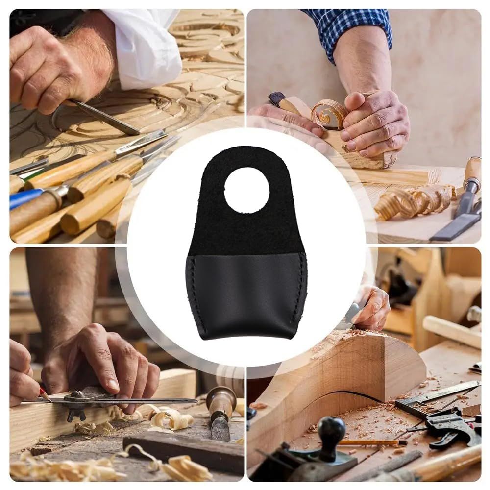 Wood Carving Thumb Guard with Breathable Design for Vegetable Picking and DIY view 5