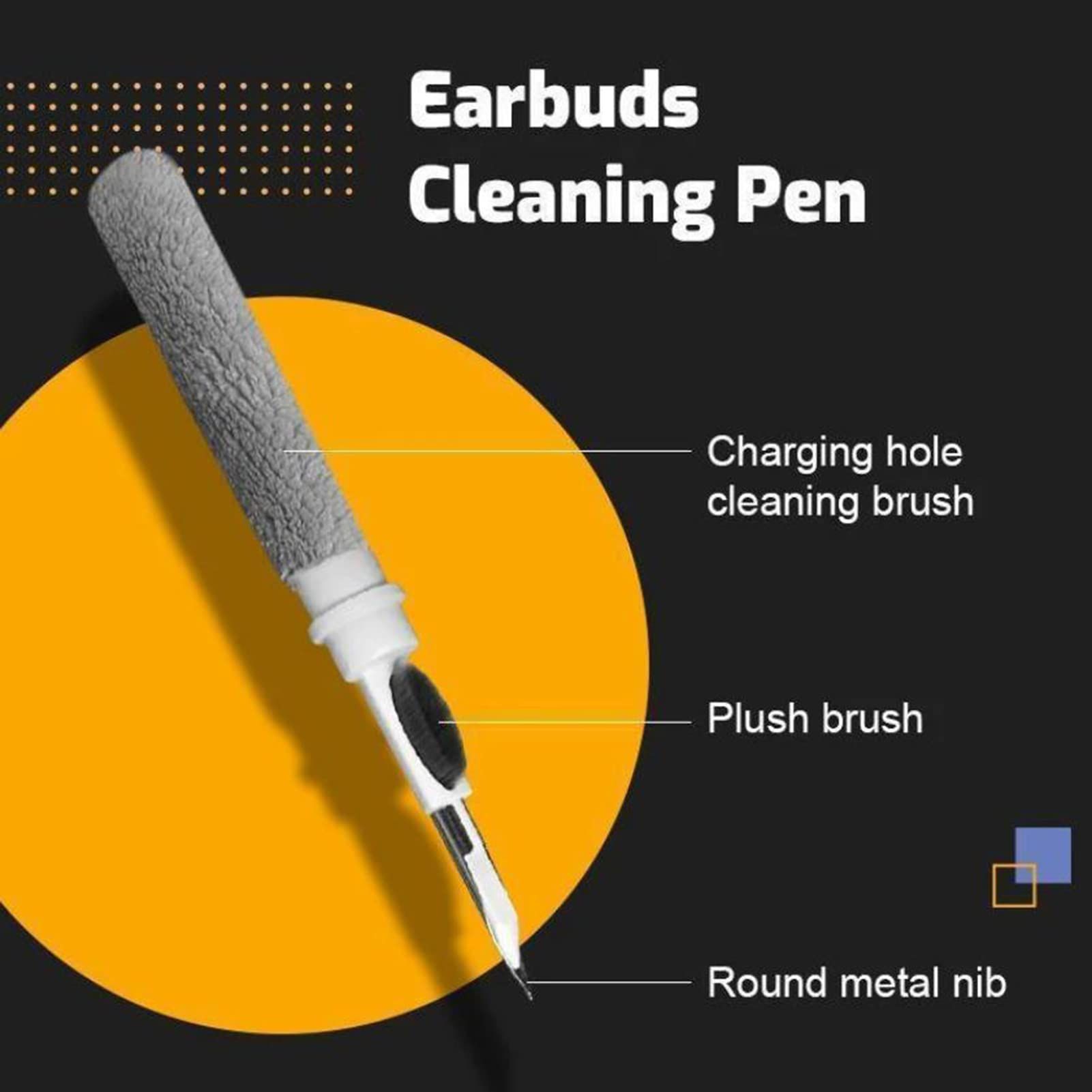 Earbuds Cleaner Kit for Multi-Function Cleaning Pen Soft Brush for Bluetooths view 2