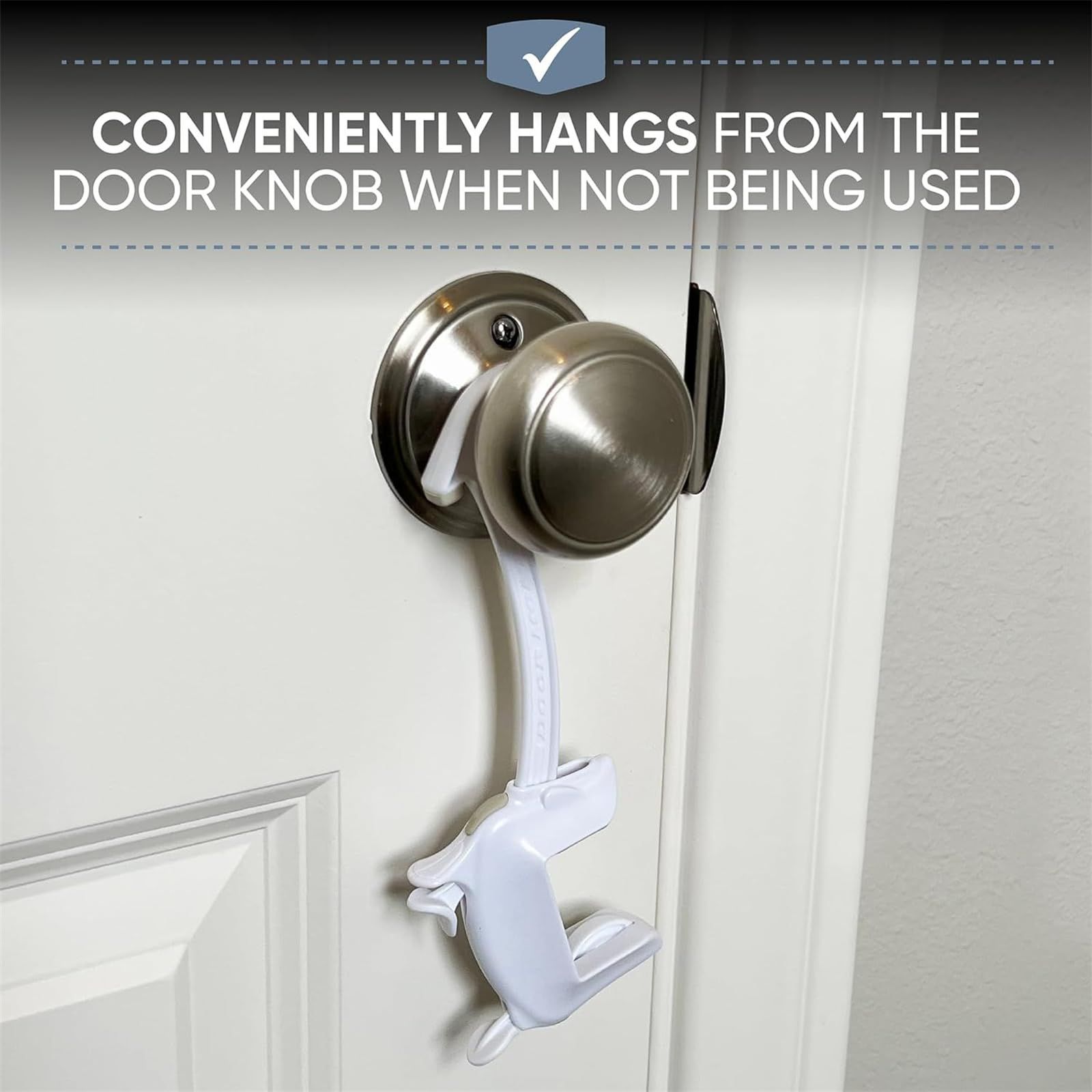 Door Child Proof Lock, Prevent Finger Pinch Guard Anti Accidental Door Safety view 5