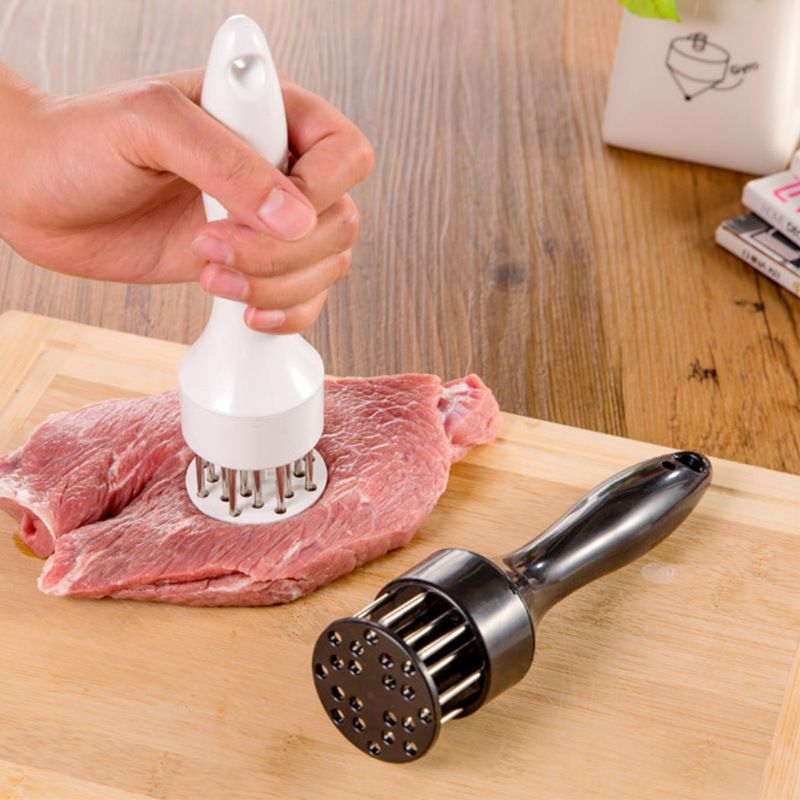Meat Tenderizer Tool with Ultra Sharp Stainless Steel Needle Blades 2 Pack view 2