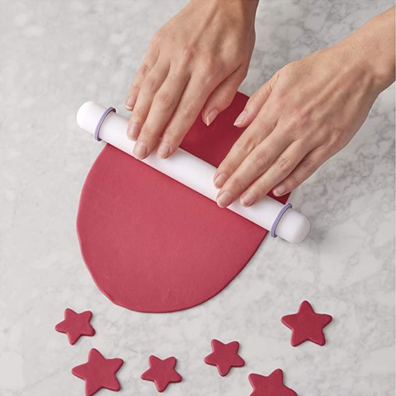 Adjustable Rolling Pin with Removable Rings Non Stick Rolling Pin for Dumpling view 3