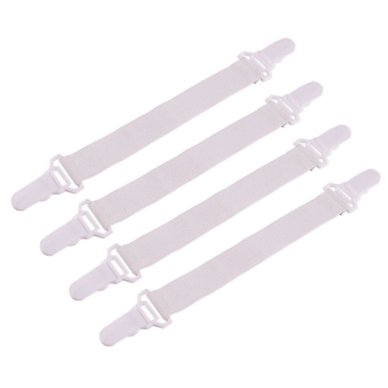 4Pcs Bed Sheet Holder Straps Sheet Stays Keepers Bedsheet Holders Fasteners — image 1