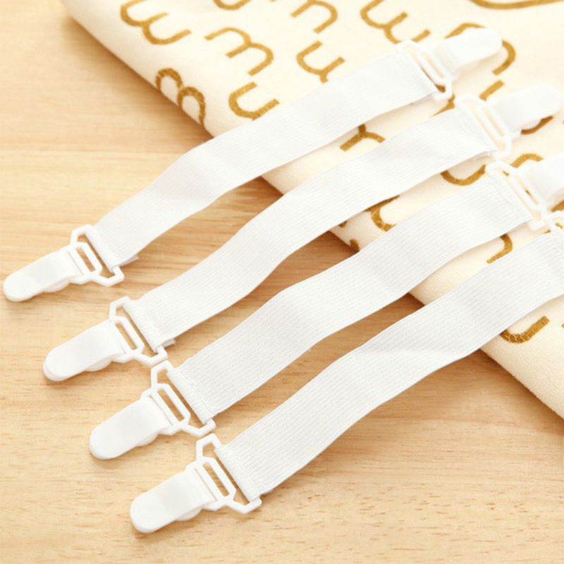 4Pcs Bed Sheet Holder Straps Sheet Stays Keepers Bedsheet Holders Fasteners view 2
