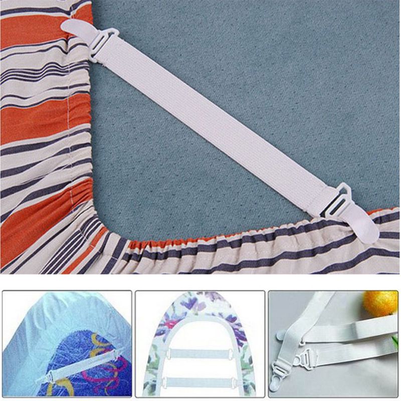 4Pcs Bed Sheet Holder Straps Sheet Stays Keepers Bedsheet Holders Fasteners view 3