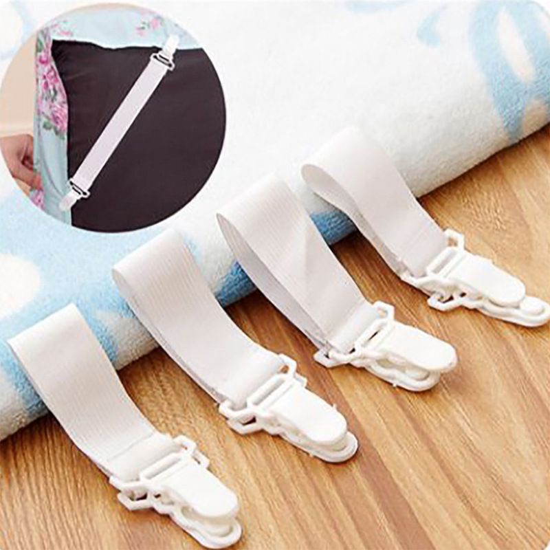 4Pcs Bed Sheet Holder Straps Sheet Stays Keepers Bedsheet Holders Fasteners view 4