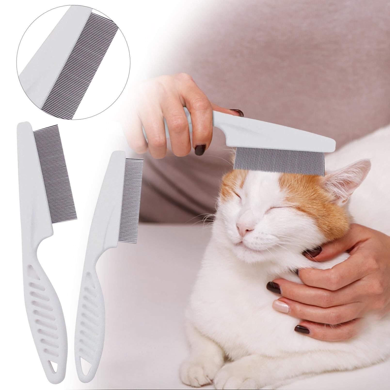 3Pcs Flea Comb for Dogs and Cats view 4