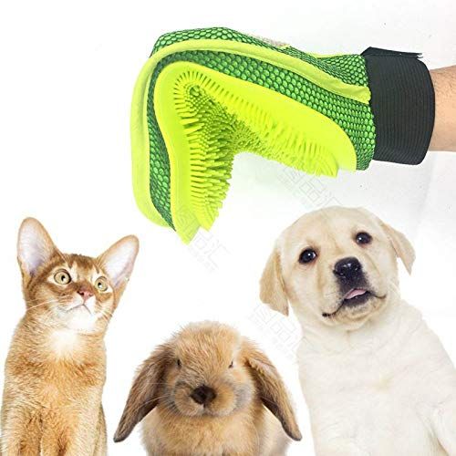 Pet Brush Glove Grooming Glove Deshedding Brush Gloves Dog Comb Cats Bath view 4