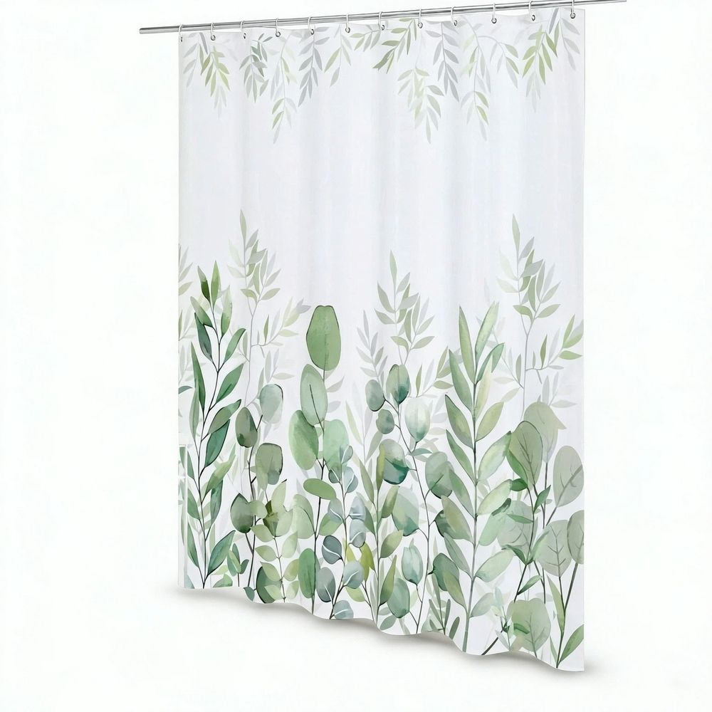 Green Eucalyptus Shower Curtain