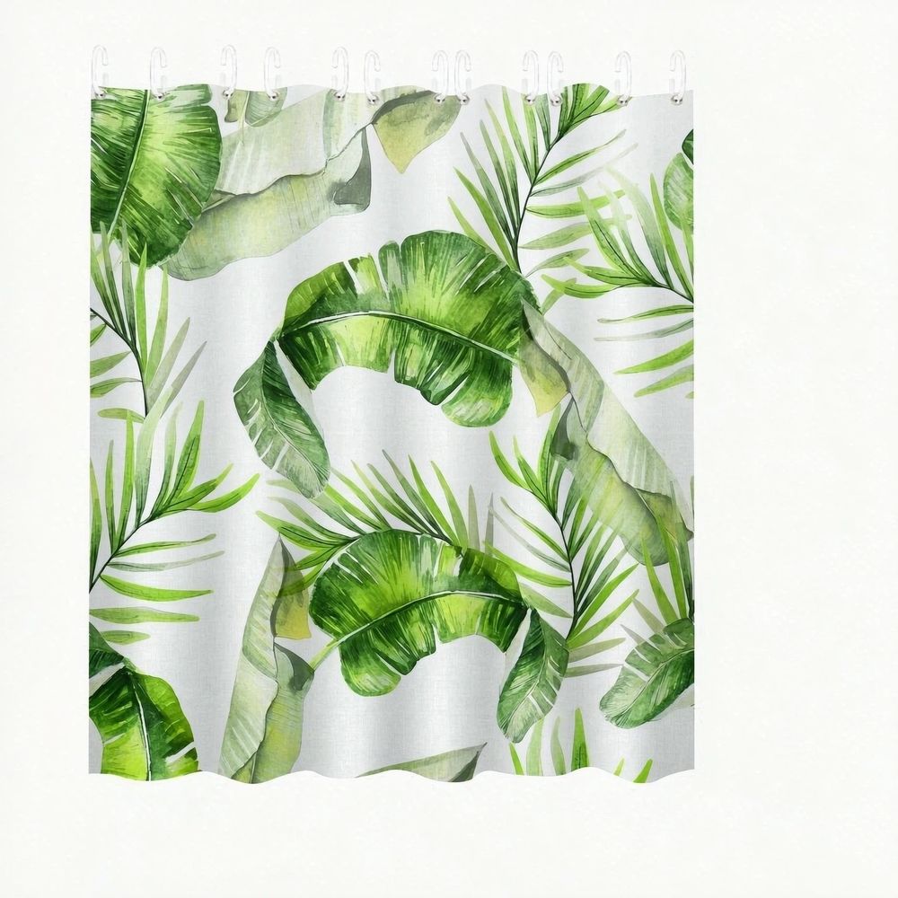 Boho Floral Shower Curtain for Bathroom — image 1